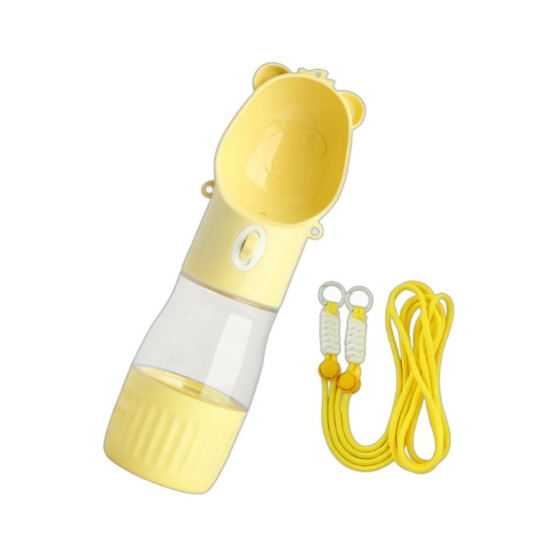 2 In 1 Portable Dog Water Bottle & Feeder For Hiking