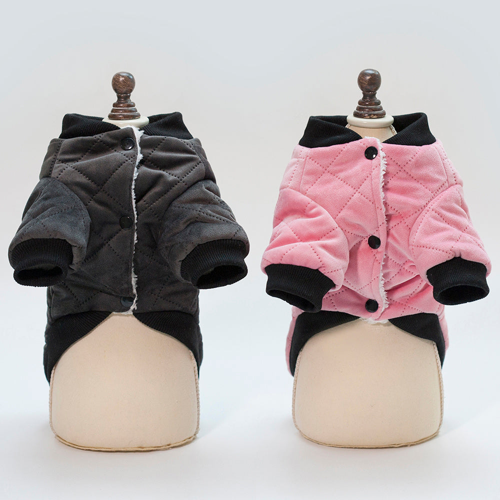 Autumn And Winter Casual Warm Quilted Jacket Small Dog