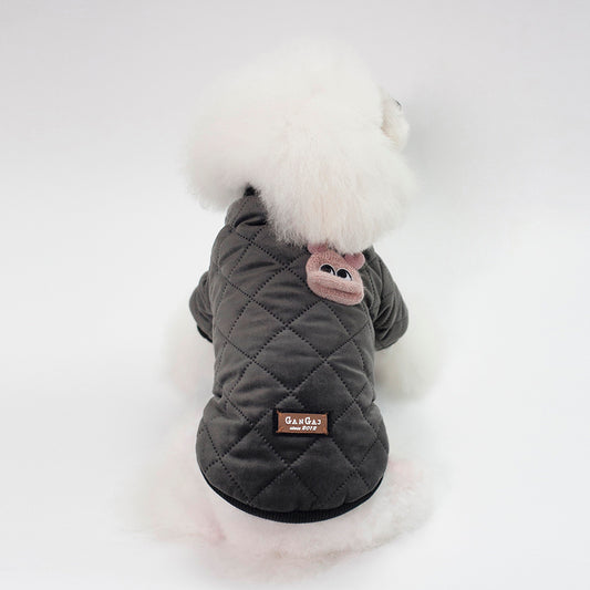 Autumn And Winter Casual Warm Quilted Jacket Small Dog